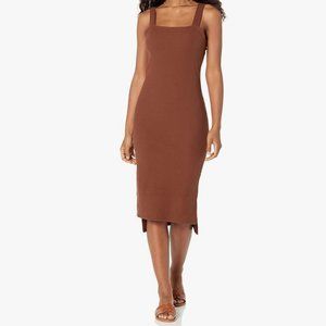 The Drop Square Neck Midi Dress
